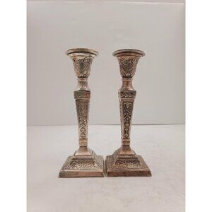Antique Victorian silver plated candlestick neo classical style of hand-…